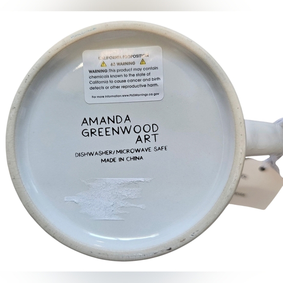 Amanda Greenwood Large Designer Inspired Ceramic Mug, New With Tags - Picture 3 of 3